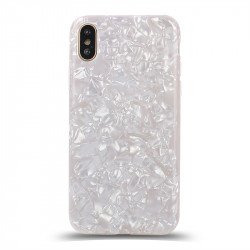 iPhone Xs / X IMD Dream Marble Fashion Case (Rainbow White)